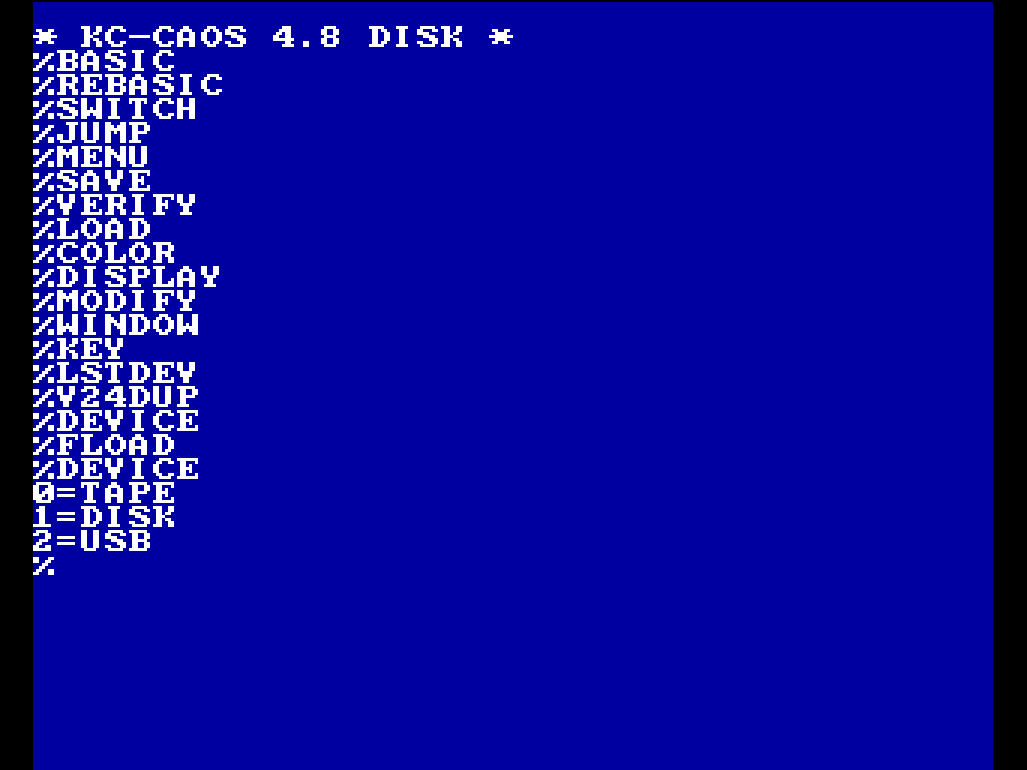 Screenshot von CAOS 4.8